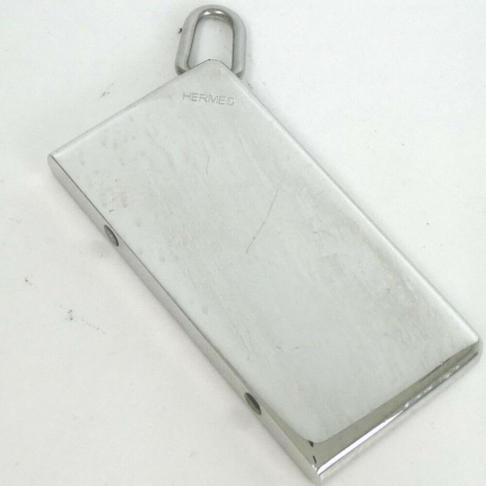 HERMES Pendant top Silver half infinity - Picture 2 of 5